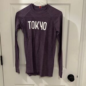 Tracksmith Purple Long Sleeve Tee